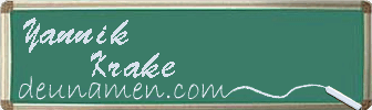 Yannik Krake Visitenkarte